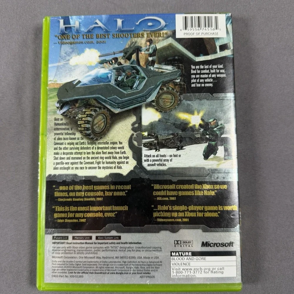 Halo: Combat Evolved - CIB - Very Good‎ Condition - Tested & Working - Xbox